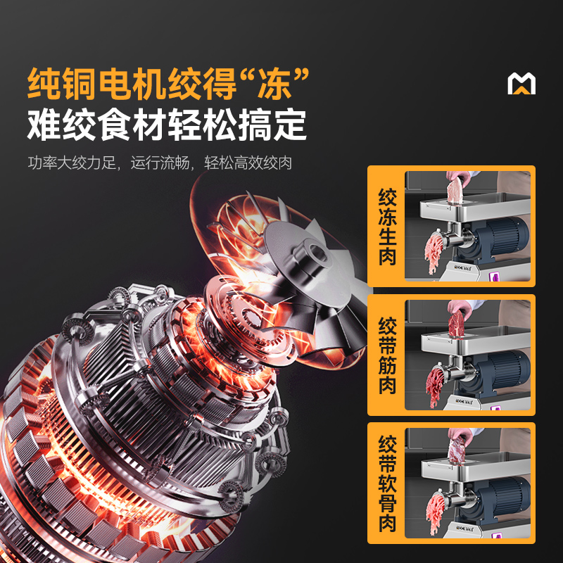 快三导师带计划赚钱豪华款1.5KW 台式强劲绞肉机220V 