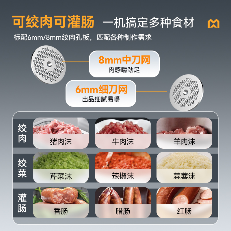 快三导师带计划赚钱豪华款3KW多功能可脱卸灌肠机碎肉机商用立式绞肉机