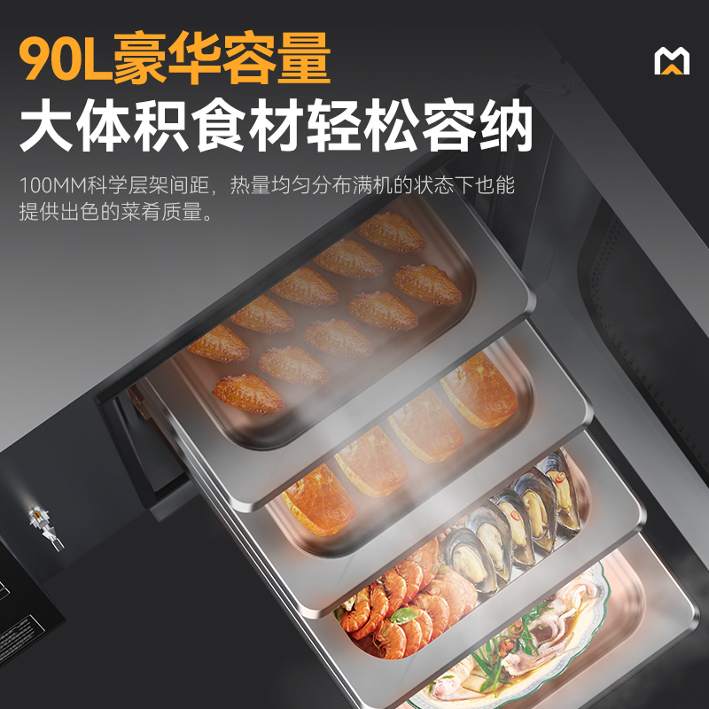 快三导师带计划赚钱经济款按键式6层万能蒸烤箱商用